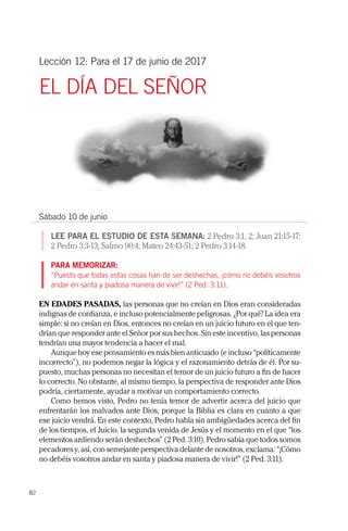 Lección El día del Señor PDF