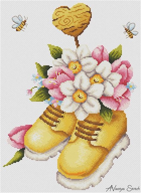 Floral Harmony Cross Stitch Pattern Code Avs Avastya Stitch Buy