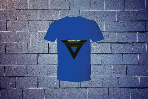 Company Logo Blue T-Shirt Graphic by Md Hridoy · Creative Fabrica