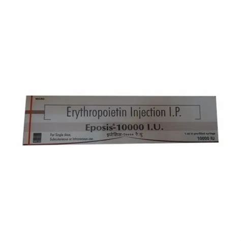 Eposis Injection At Rs Pack Erythropoietin Injection In