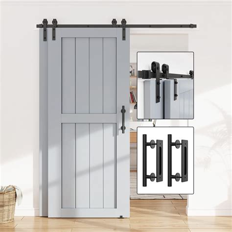 Amazon WINSOON 6FT Single Track Bypass Barn Door Hardware Double