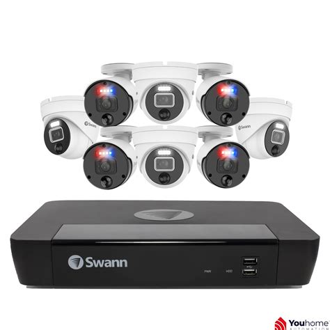 Swann 12mp 8ch Pro Enforcer 2tb 4x Bullet And 4x Dome Cameras Youhome