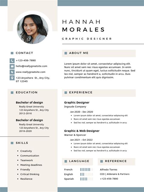 Beige Minimalist Designer Professional Cv Resume Pdf