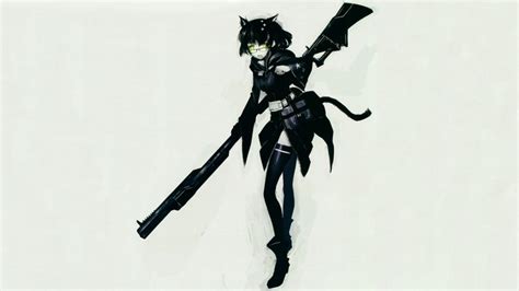 972121 Black Rock Shooter White Hair Black Rock Shooter Series