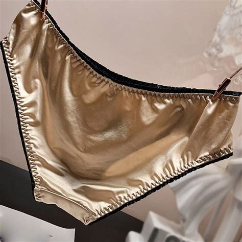 Damen Satin Slip Höschen Unterwäsche Sex Lingerie Bow Rüschen Seidig Lolita Süß eBay