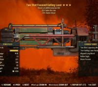 Two Shot Gatling Laser Faster Fire Rate Faster Reload Id