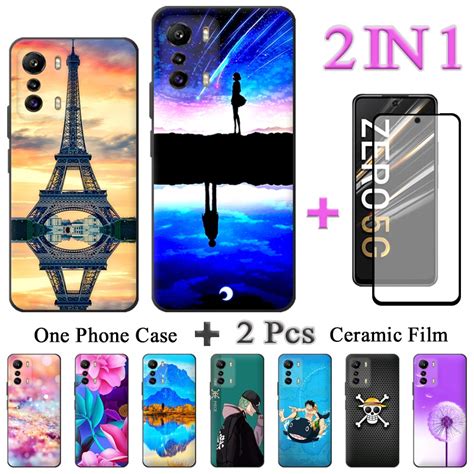 2 IN 1 Infinix Zero 5G 2023 X6815C Zero 2023 Case Fashion Style Painted