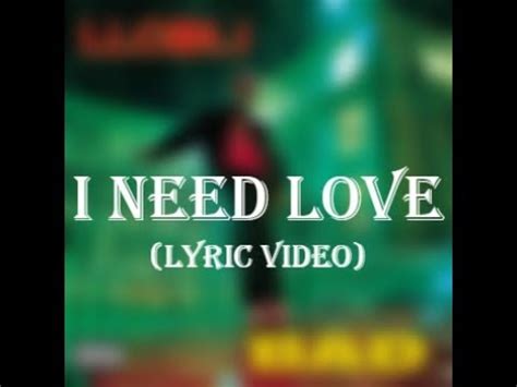 LL Cool J I Need Love Lyrics YouTube