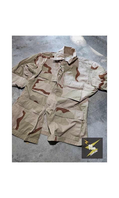 US Army 3 Colour Camouflage DCU Desert Combat Shirt Men S Fashion