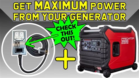 How To Get Full Power From Predator 3500 Inverter Generator Camping Home Backup Gfci Safety