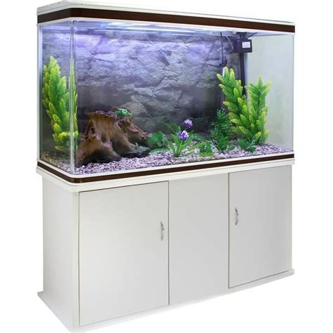 Aquarium Blanc de 300 Litres Kits et Accessoires de Démarrage