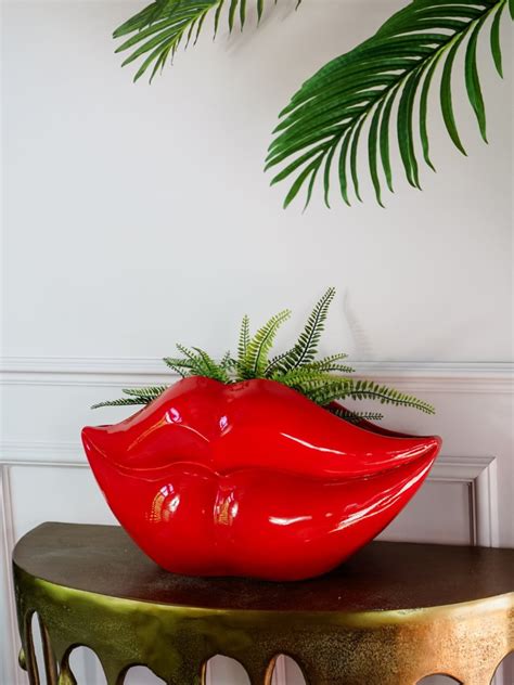 Giant Red Lips Planter Punk And Poodle