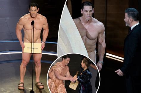 Naked John Cena Streaks At Oscars 2024 With Strategically Placed Envelope