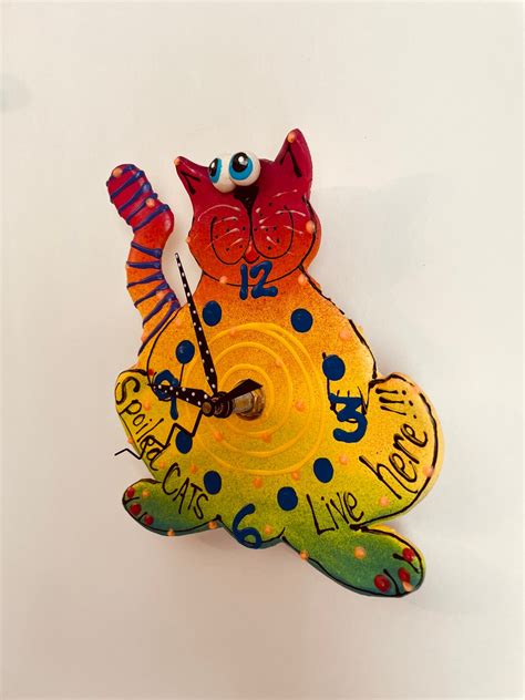 Kitty Clockcat Lover Tcat Wall Clockkids Clockkit Cat Clock