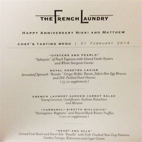 The French Laundry Part 2 — Live And Dine Well