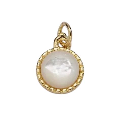 Pearl Stud Charm Get Lucky Charmed