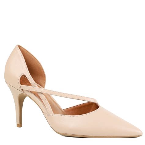Sapato Feminino Lia Line Scarpin Salto Fino Lia Line Nude Compre Agora Dafiti Brasil