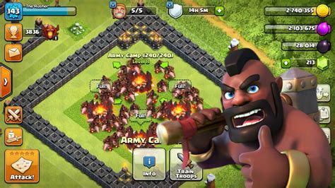 Funniest Hog Attack In Clash Of Clans Holy Coc Attack Omg Youtube