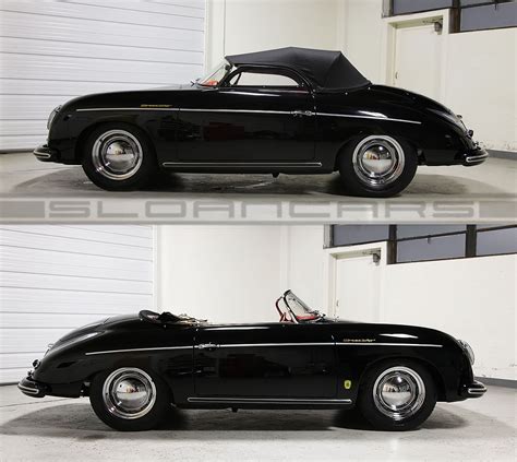 1955 Porsche 356 Speedster Black Restored | Sloan Motor Cars