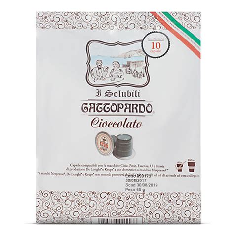 GATTOPARDO 10 Capsule Nespresso CIOCCOLATO Creacialde