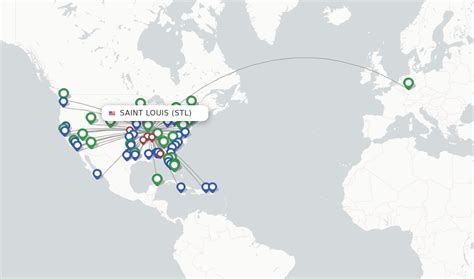 Direct (non-stop) flights from Saint Louis Airport (STL) - FlightsFrom.com