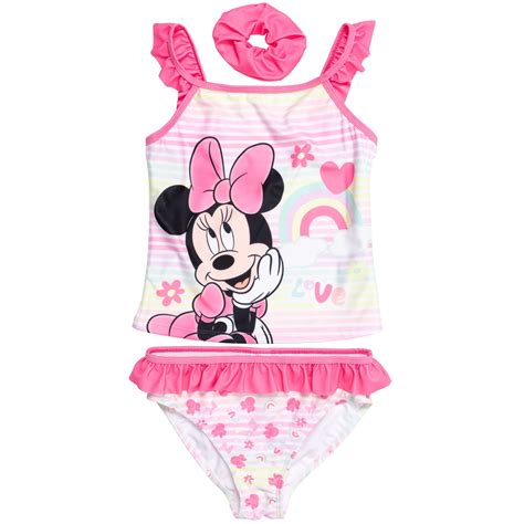 Disney Minnie Mouse Infant Girls Piece Swimwear Bathing Suit Set Tankini Top Bikini Bottom