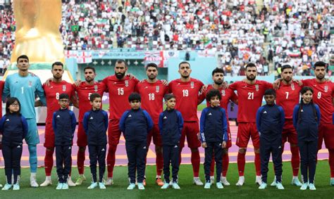 Iran soccer team silent during national anthem at World Cup match