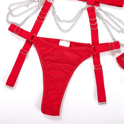 Tulle Lingerie Feminina Chain China Sexy Women Lingerie Erotic Set Lenceria Erotica Sexy