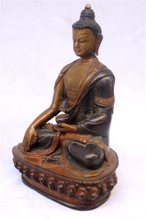 Shakyamuni Buddha Statue Double Color Oxidize Price US 130