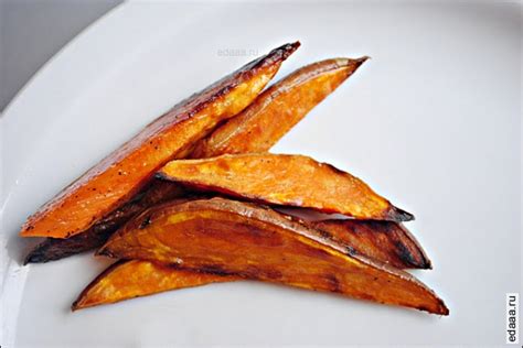 Жареный батат фри - фото рецепт приготовления