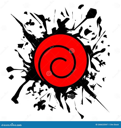 Naruto is the Symbol of the Ninja, the Uzumaki Clan Stock Vector - Illustration of show ...