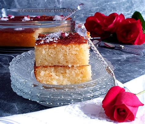 Basboussa à la Noix de Coco et Vanille Gourmandise Assia