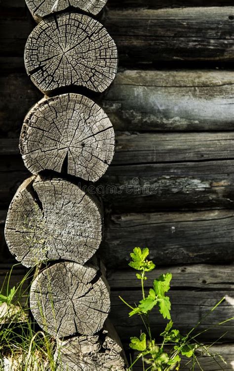 Architecture En Bois Un Vieux Mur De Rondin Photo Stock Image Du