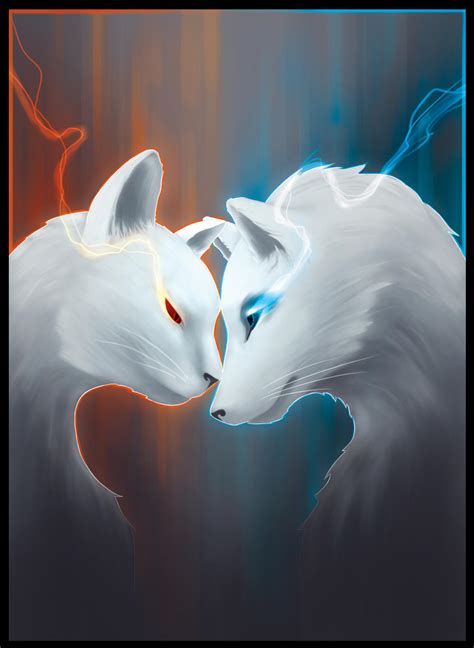 Of the Cat and the Wolf by Hittoshi on DeviantArt