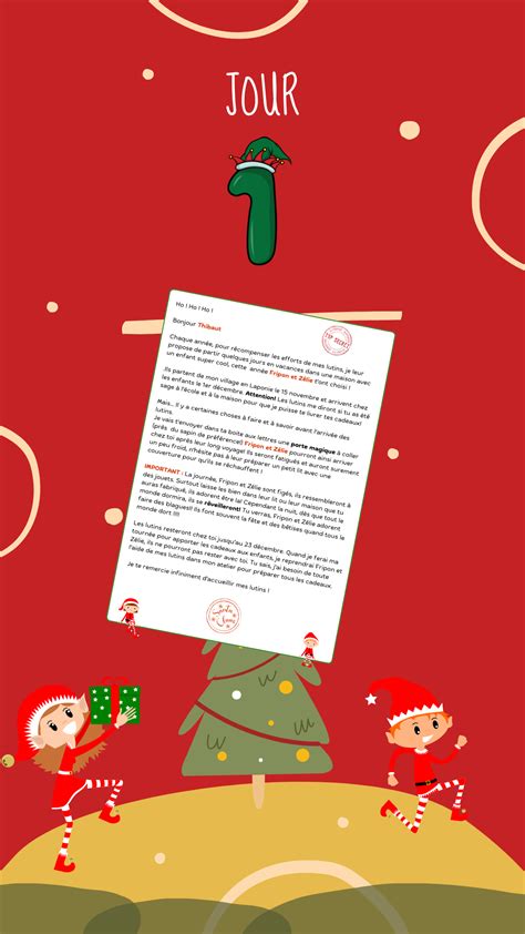 Lettre Arriv E Du Lutin Farceur De Noel Mod Le Gratuit