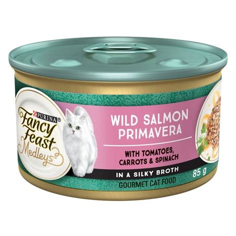 Fancy Feast Medleys Wild Salmon Primavera In A Silky Broth Wet Cat Food