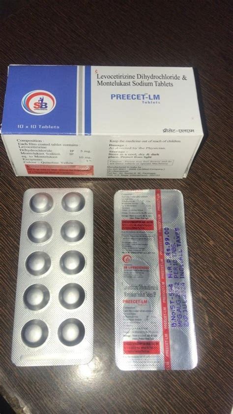 Levocetirizine Dihydrochloride Montelukast Sodium Tablets At Rs