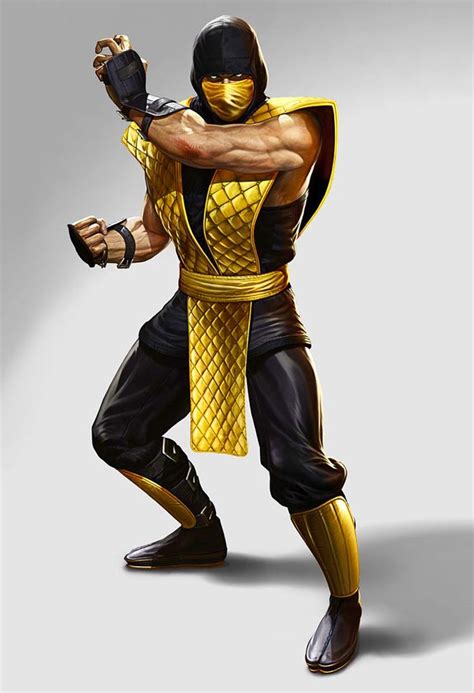 yellow/gold ninja | Scorpion mortal kombat, Mortal kombat, Mortal ...