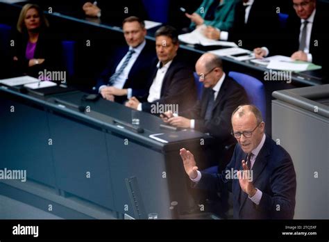 Friedrich Merz Olaf Scholz Bundestag Deu Deutschland Germany