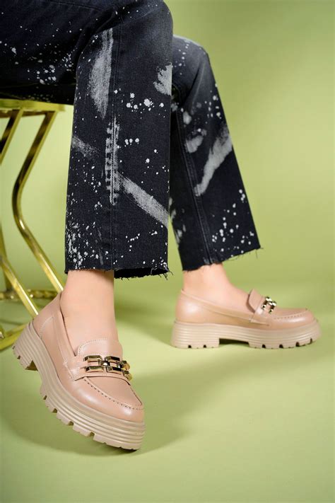 Riccon Kadın Günlük Loafer Ayakkabı 0012970 Nude Cilt Fiyatı Yorumları Trendyol