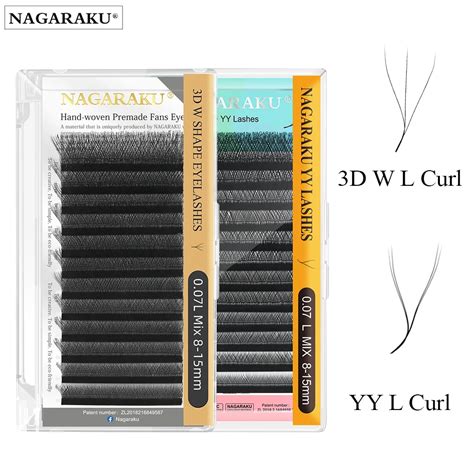 Nagaraku Extens O De C Lios Tecidos M O Yy D W L Lu Curl Lashes