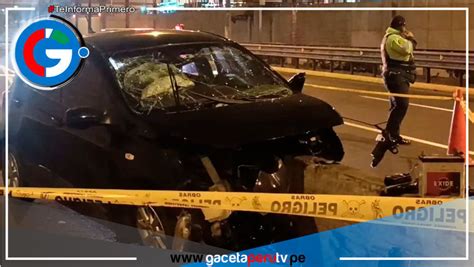 Tr Gico Accidente En La V A Expresa De San Borja Conductor Pierde La