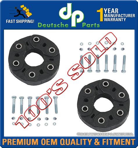 DRIVE SHAFT FLEX JOINT DISC KIT For MERCEDES FRONT REAR 2 X