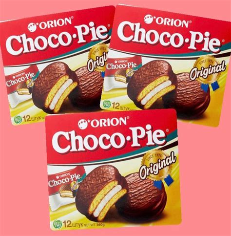 ЧокоПай Orion ChocoPie пирожное, 3 шт по 360 г - купить с доставкой по ...
