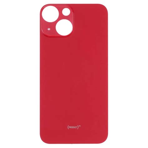 Back Glass Panel For Iphone 13 Mini Red Big Camera Hole Bringuall