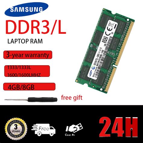 ซัมซุง DDR3 / DDR3L 2GB 4GB 8GB 1600MHZ 204 ขา 1.35V / 1.5V RAM SODIMM ...