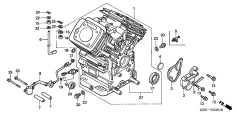 Parts For Engines GX GX610 GX610K1 PZE GCAC 2000001 2059999 CYLINDER 2