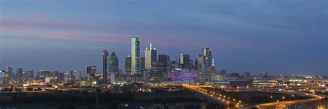 Dallas Skyline Panorama - Dallas Skyline Images 612-1 Photograph by Rob ...