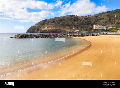 Beach Machico in Madeira, Portugal - nobody Stock Photo - Alamy