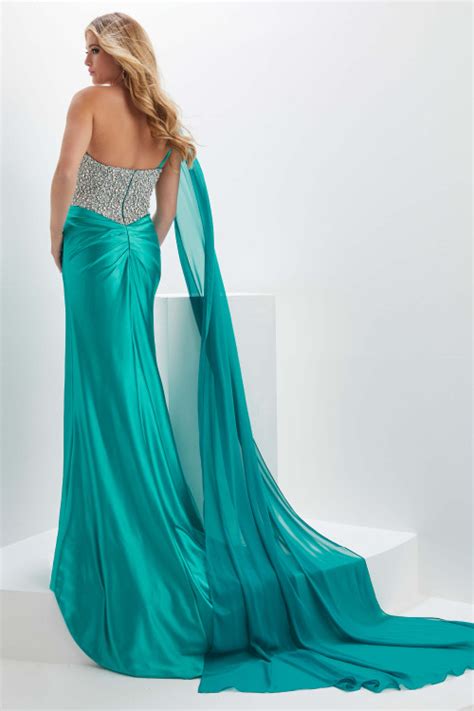 Beaded Fitted Prom Dress By Panoply 14137